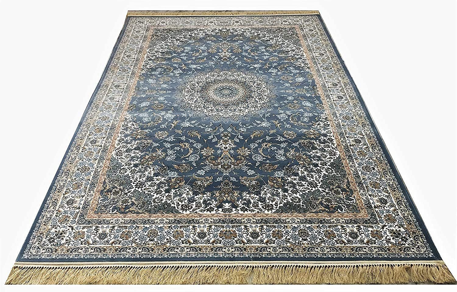 Hand Knotted High Density Imported Quality Irani Kashmiri Silk Carpet